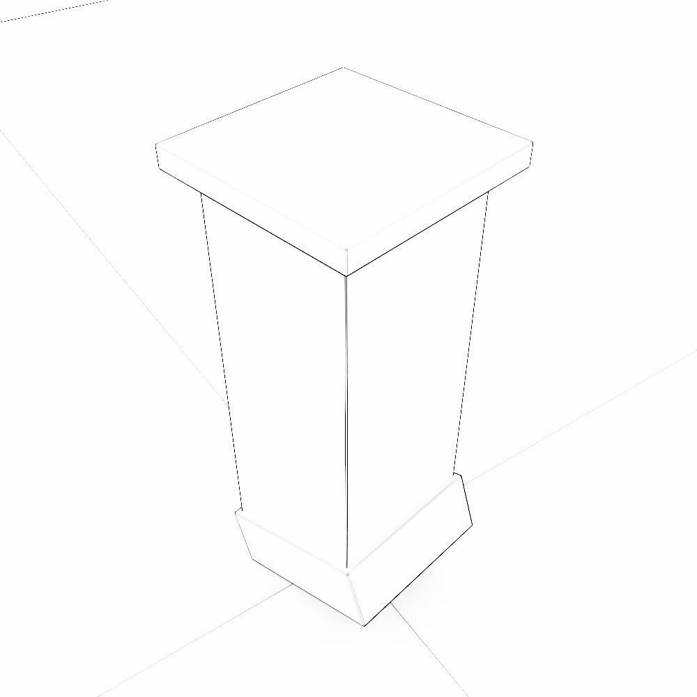 Bricks Chimney 3d model Low-poly 3D model_7