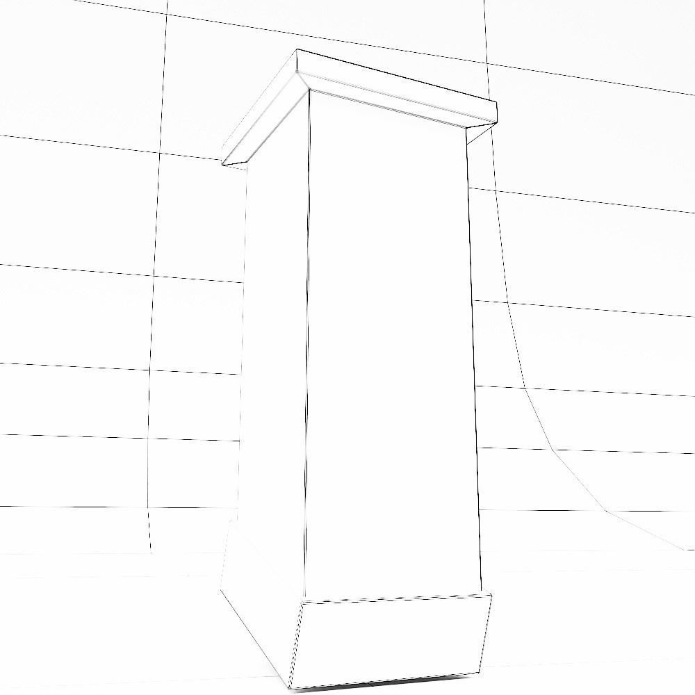 Bricks Chimney 3d model Low-poly 3D model_8