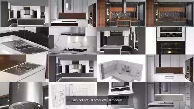 Cabinet set - 3 products