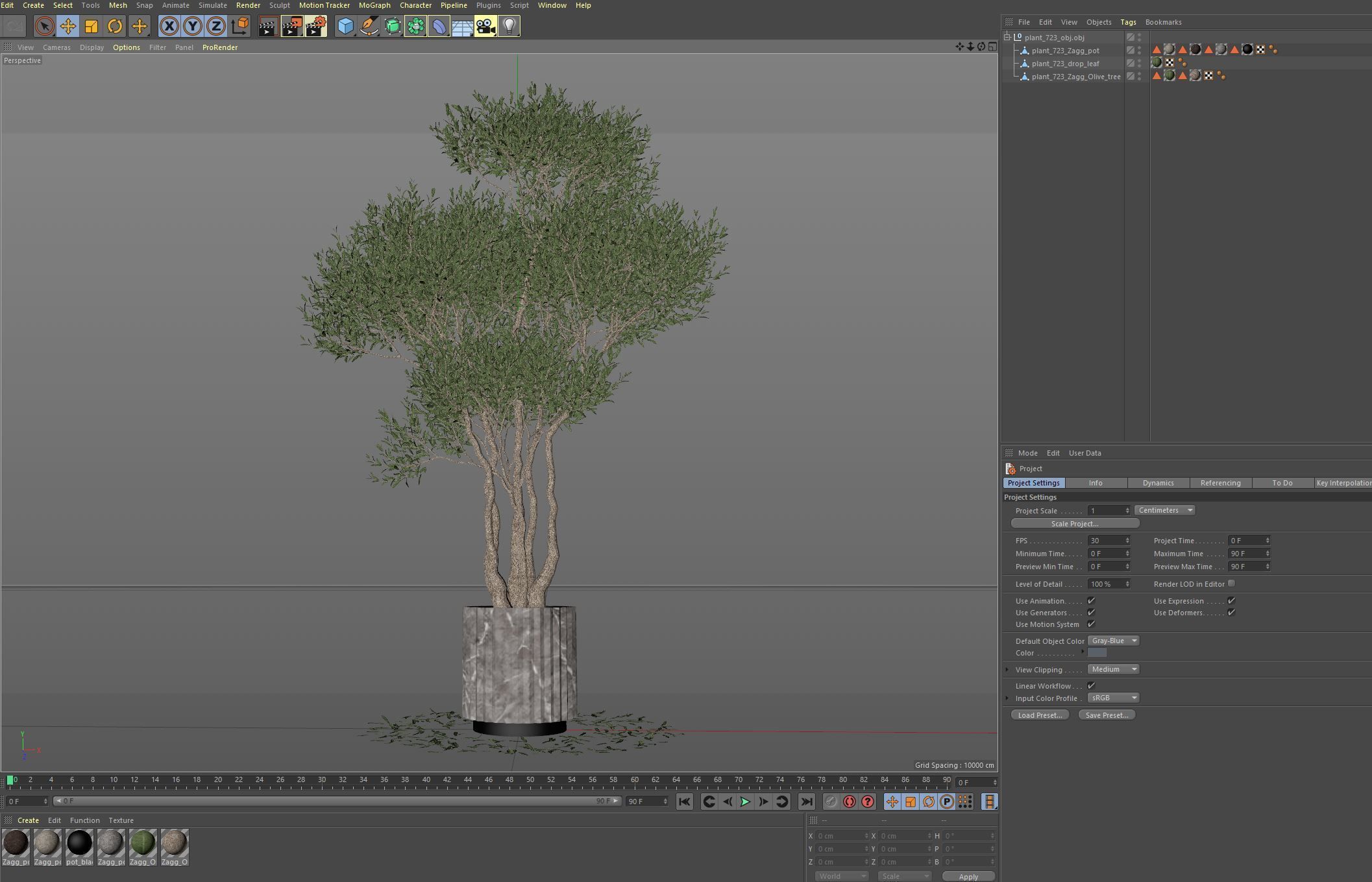 Plants collection 723 3D model_6