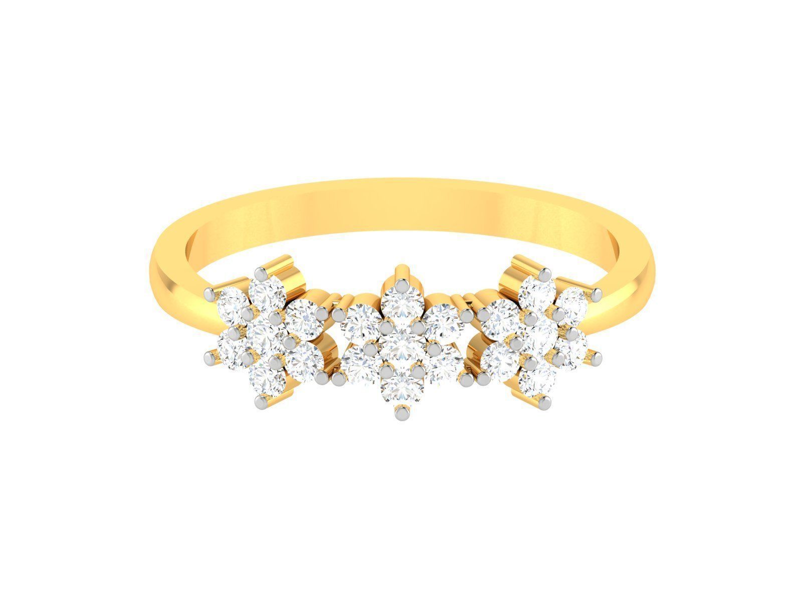 Women Ring 3dm STL FBX OBJ Render 3D print model_8