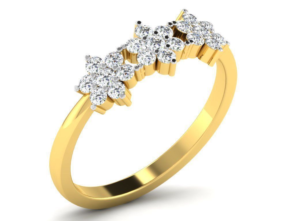 Women Ring 3dm STL FBX OBJ Render 3D print model_1