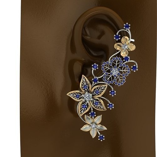 3d printable earrings 3D print model