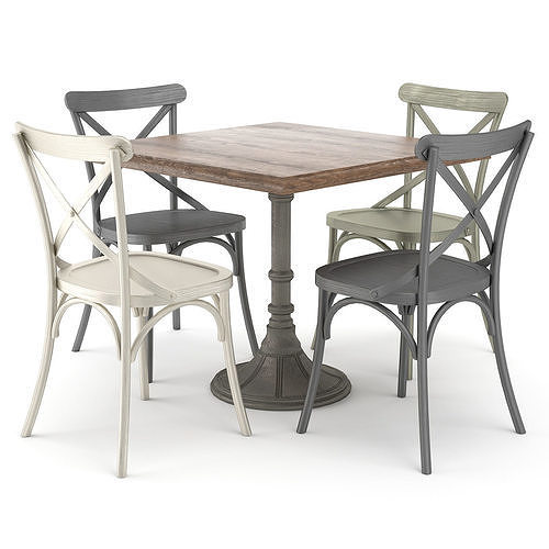 Dining set 08 Free 3D model