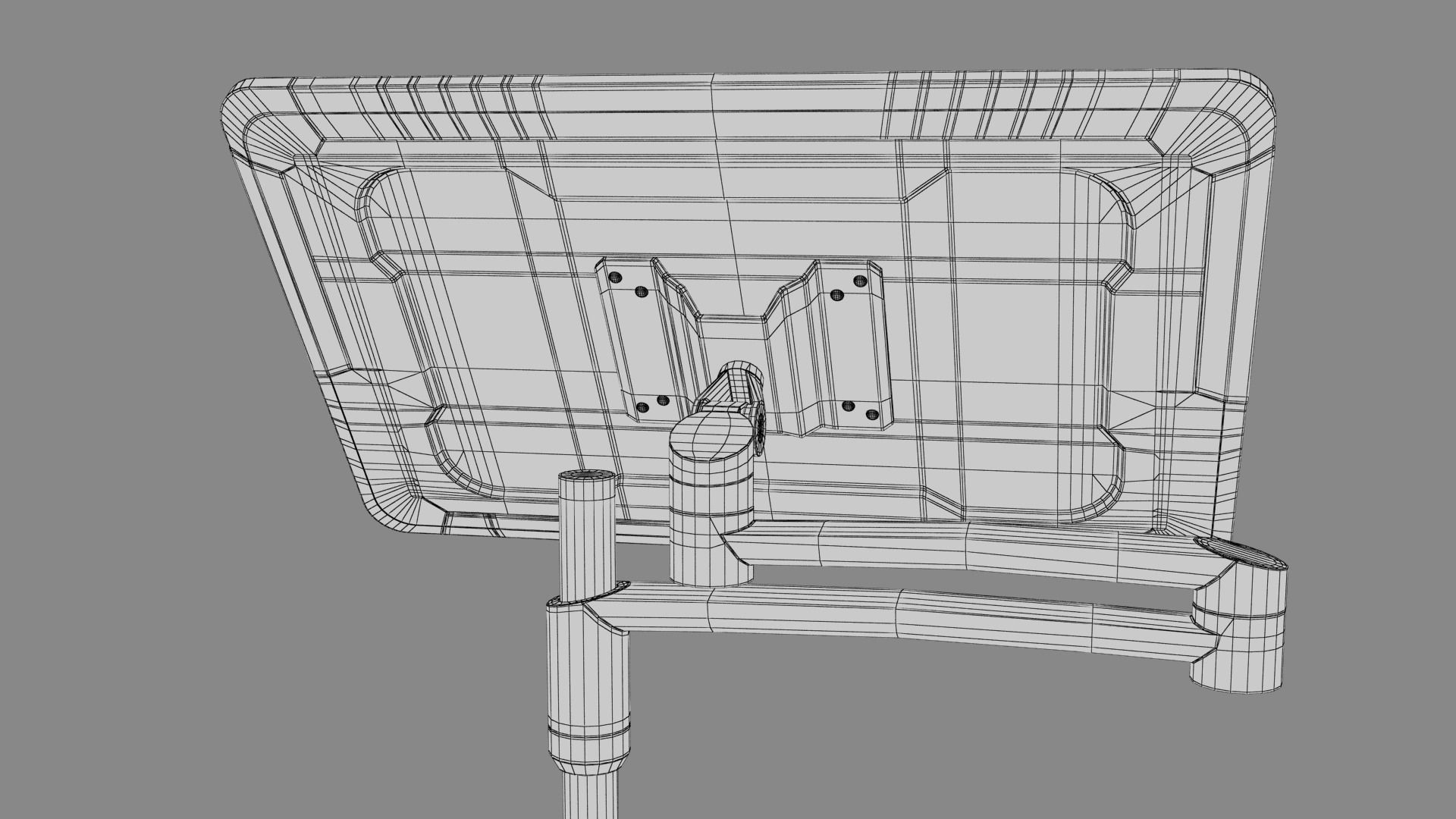 Sci-fi Monitor 9 Low-poly 3D model_25