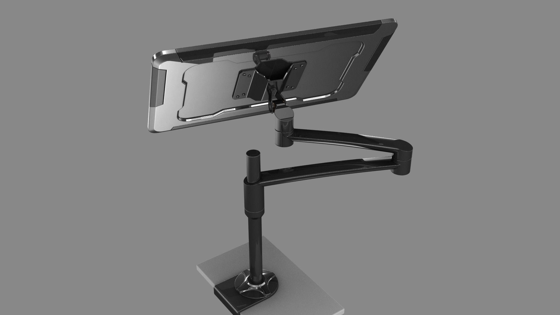 Sci-fi Monitor 9 Low-poly 3D model_12
