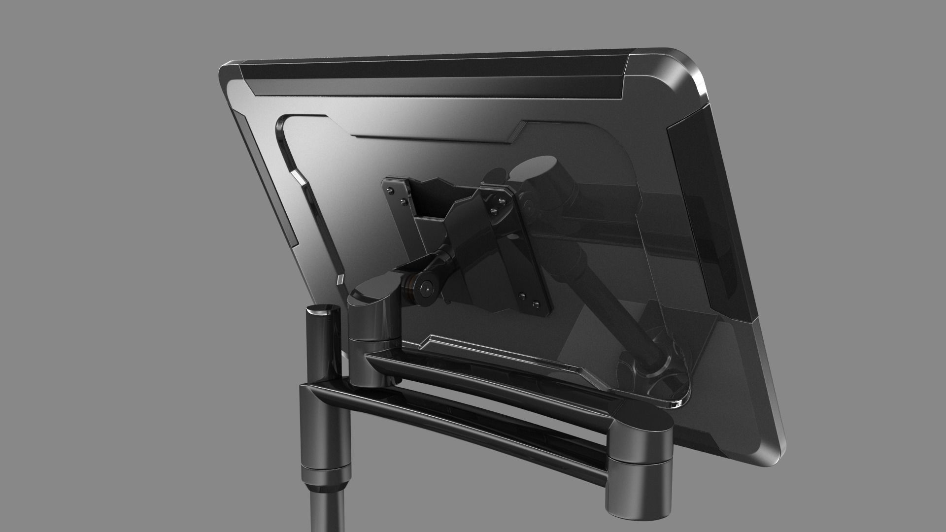 Sci-fi Monitor 9 Low-poly 3D model_10