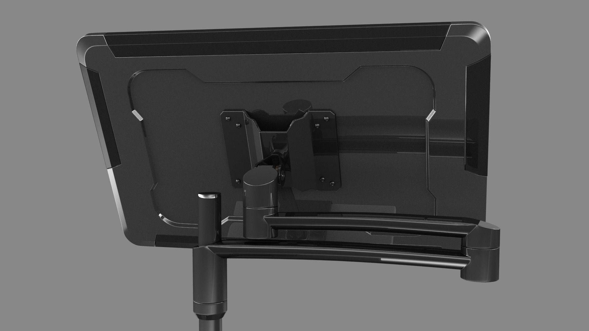 Sci-fi Monitor 9 Low-poly 3D model_9