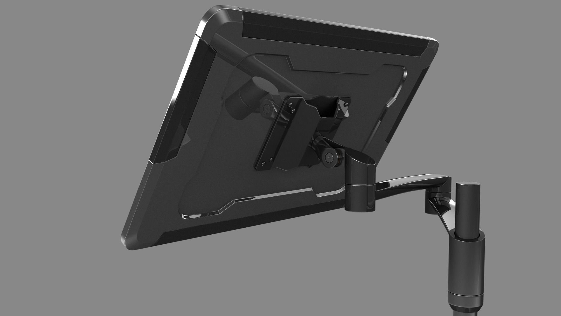 Sci-fi Monitor 9 Low-poly 3D model_16