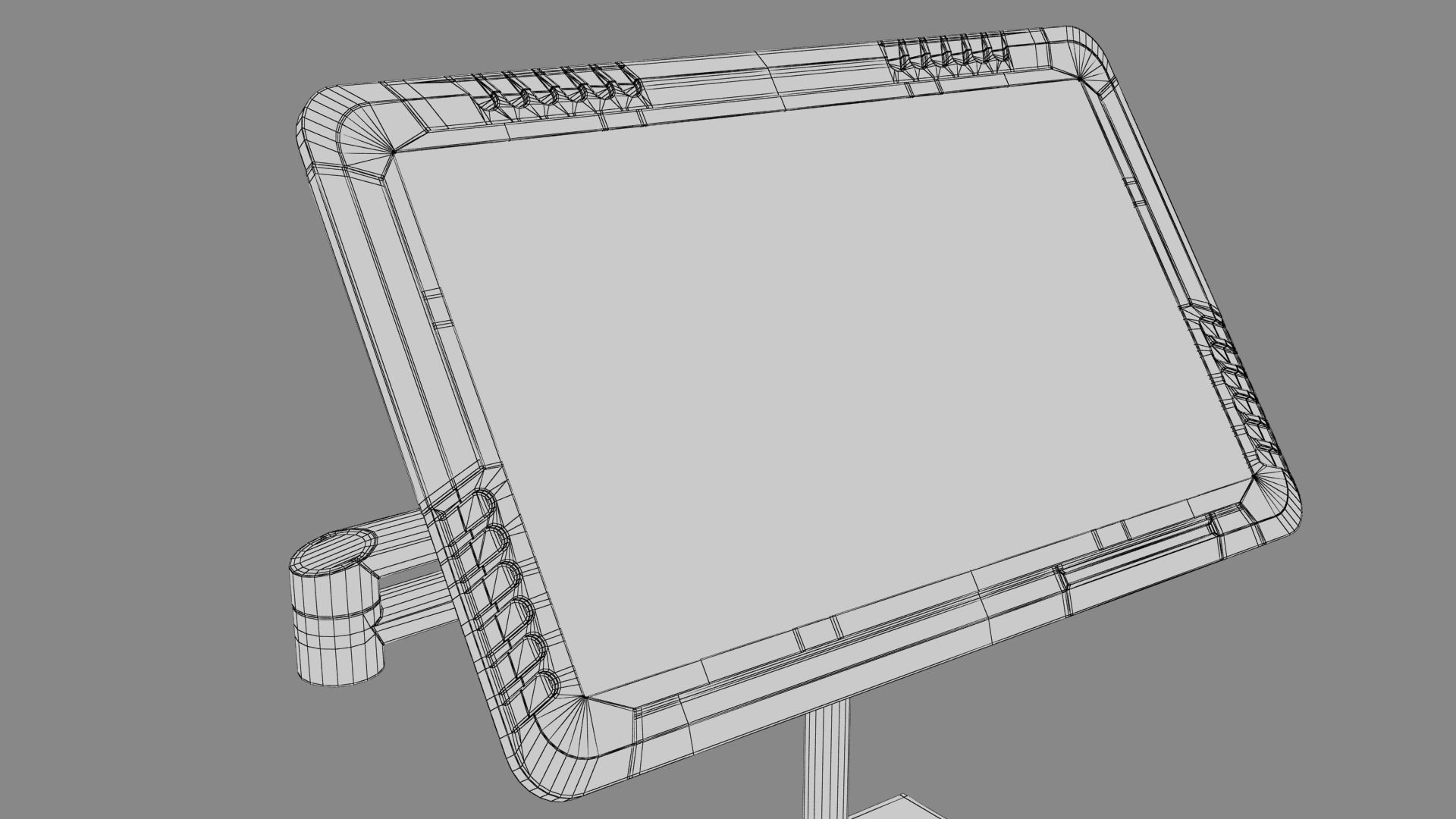 Sci-fi Monitor 9 Low-poly 3D model_17