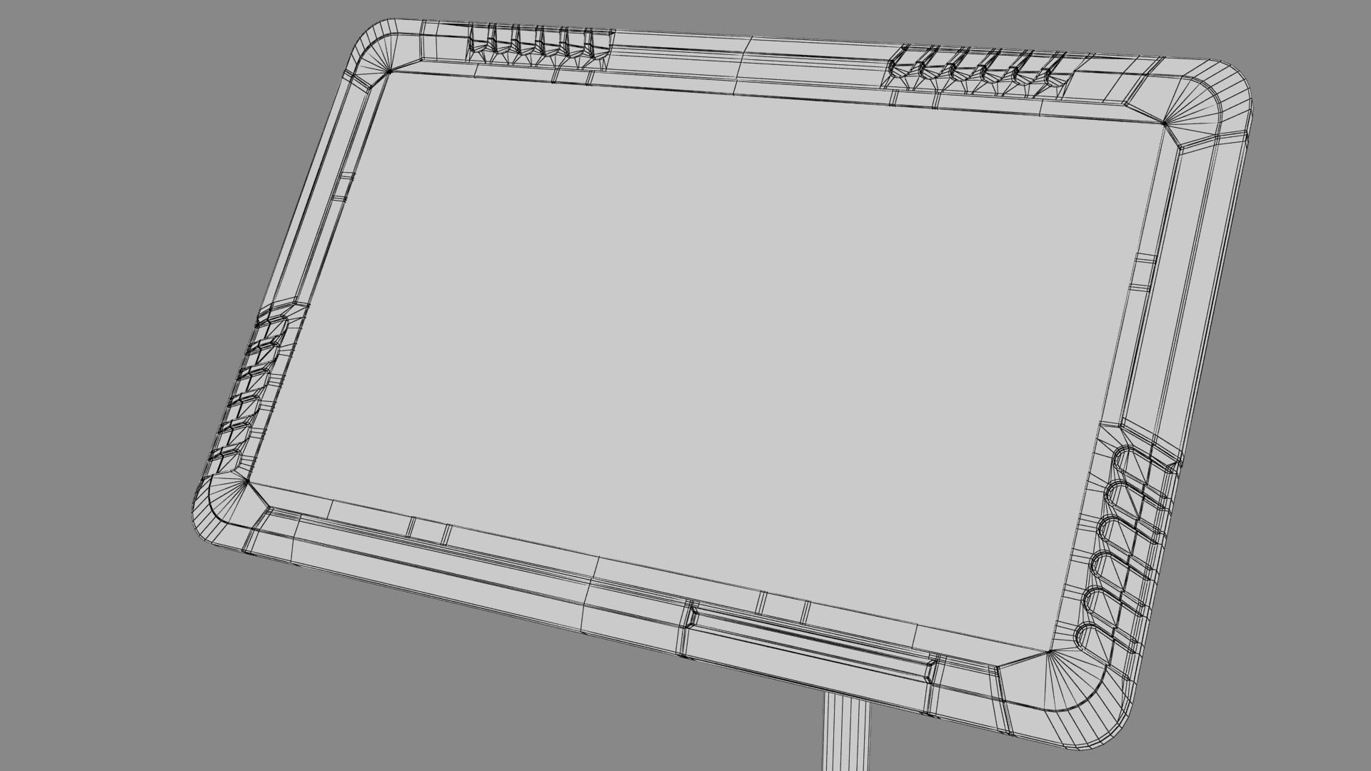 Sci-fi Monitor 9 Low-poly 3D model_19