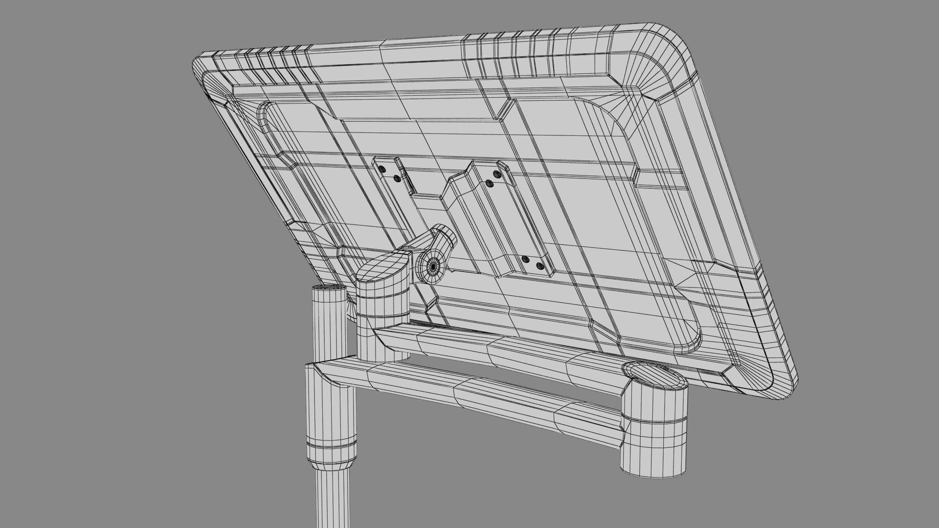 Sci-fi Monitor 9 Low-poly 3D model_26