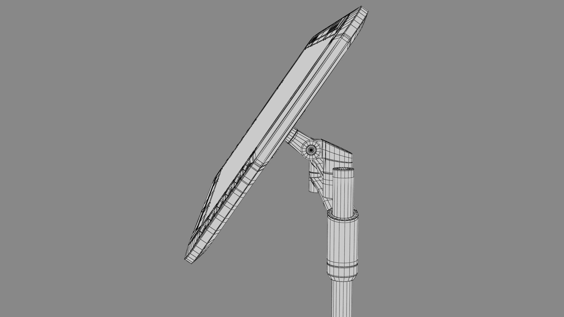 Sci-fi Monitor 9 Low-poly 3D model_21