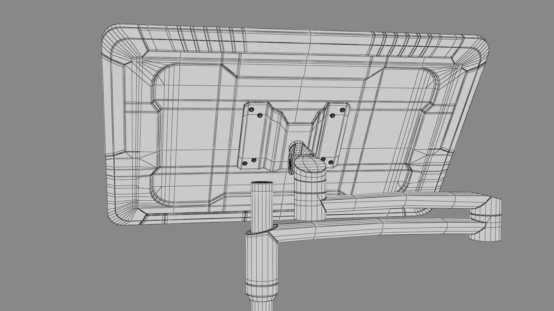 Sci-fi Monitor 9 Low-poly 3D model_24