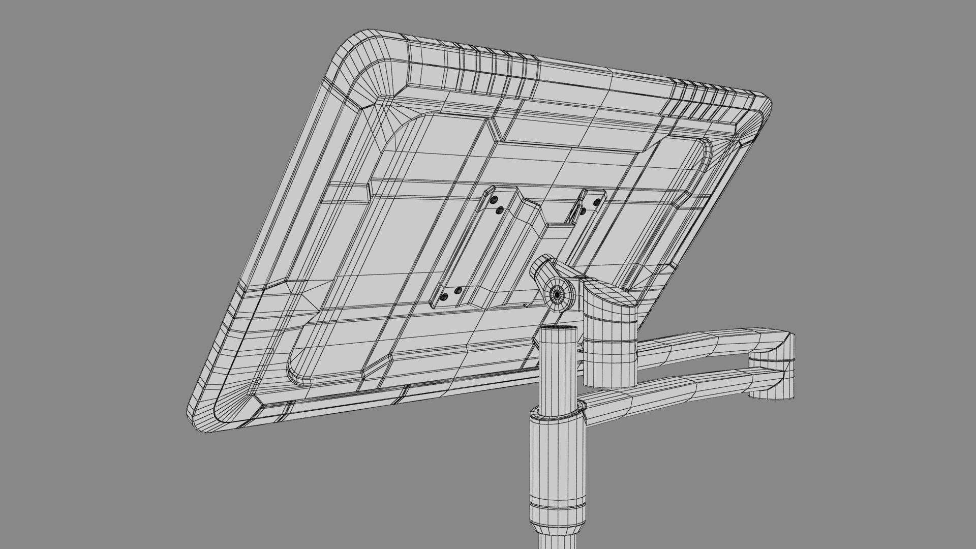 Sci-fi Monitor 9 Low-poly 3D model_27