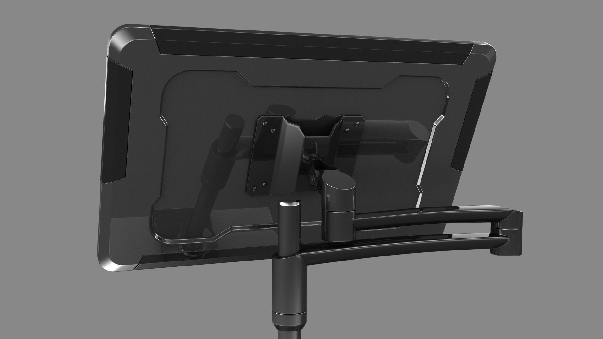 Sci-fi Monitor 9 Low-poly 3D model_8