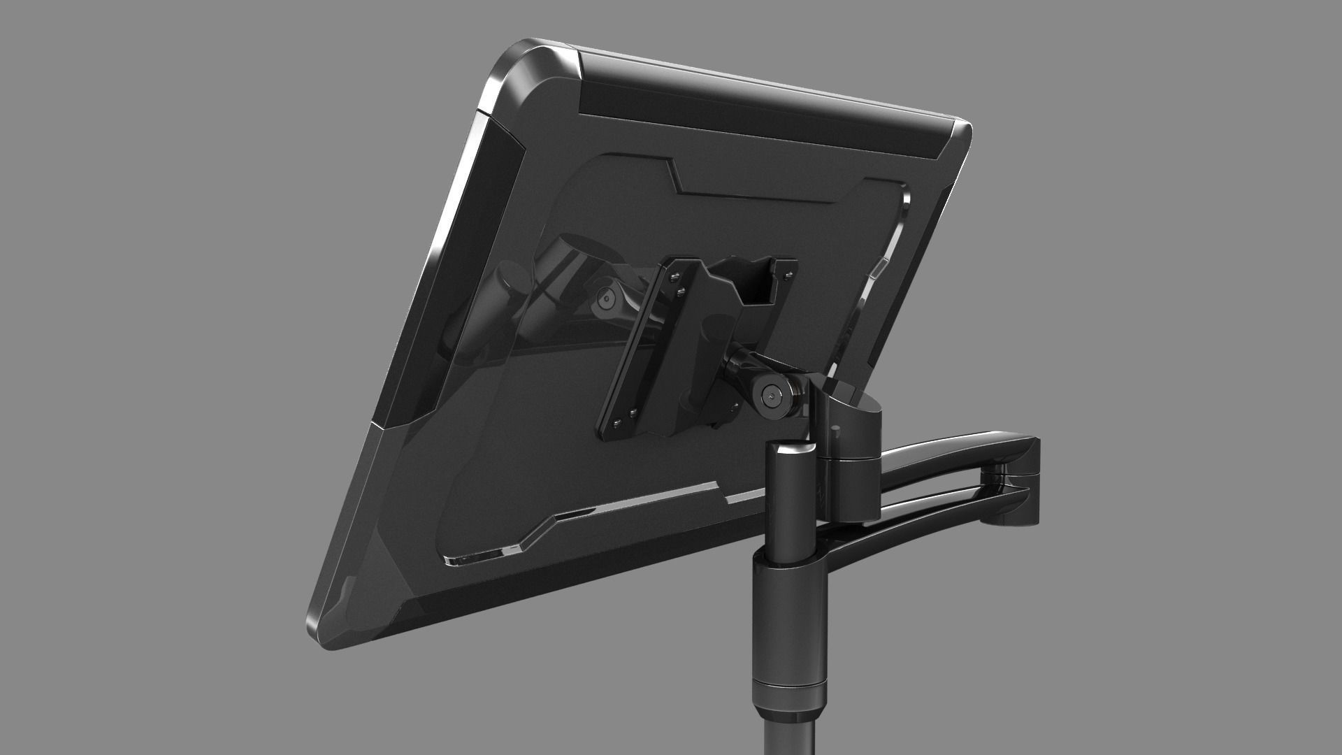 Sci-fi Monitor 9 Low-poly 3D model_7