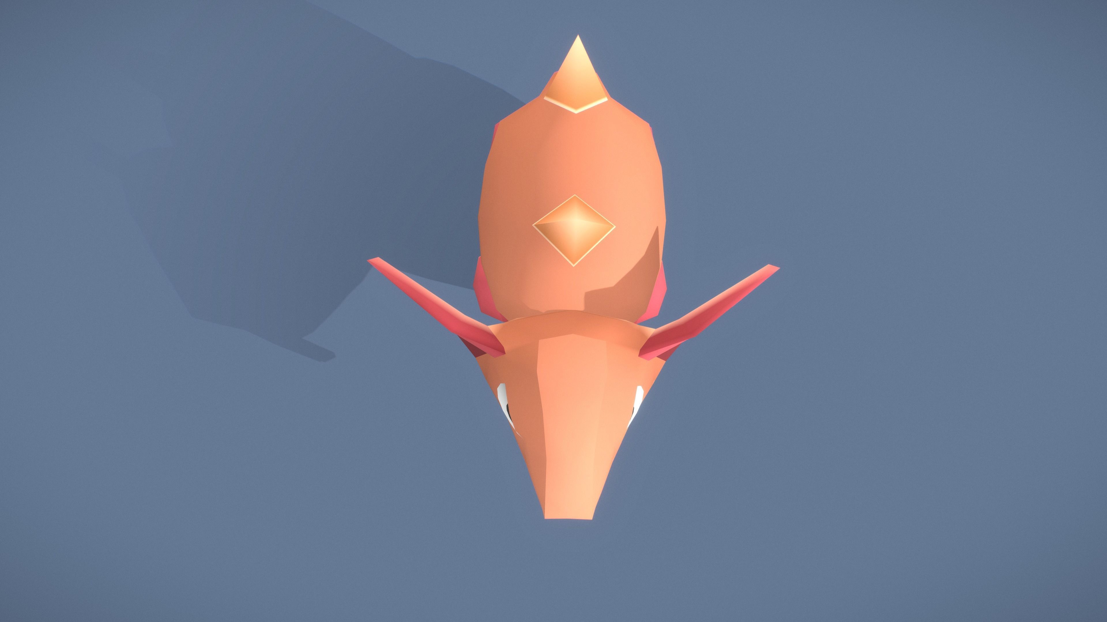 Cartoon Characters - Small Armadillo Warrior Low-poly 3D model_22