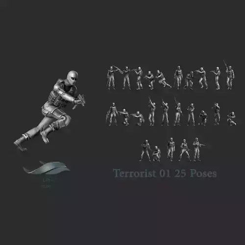 Terrorist 01 3D print model
