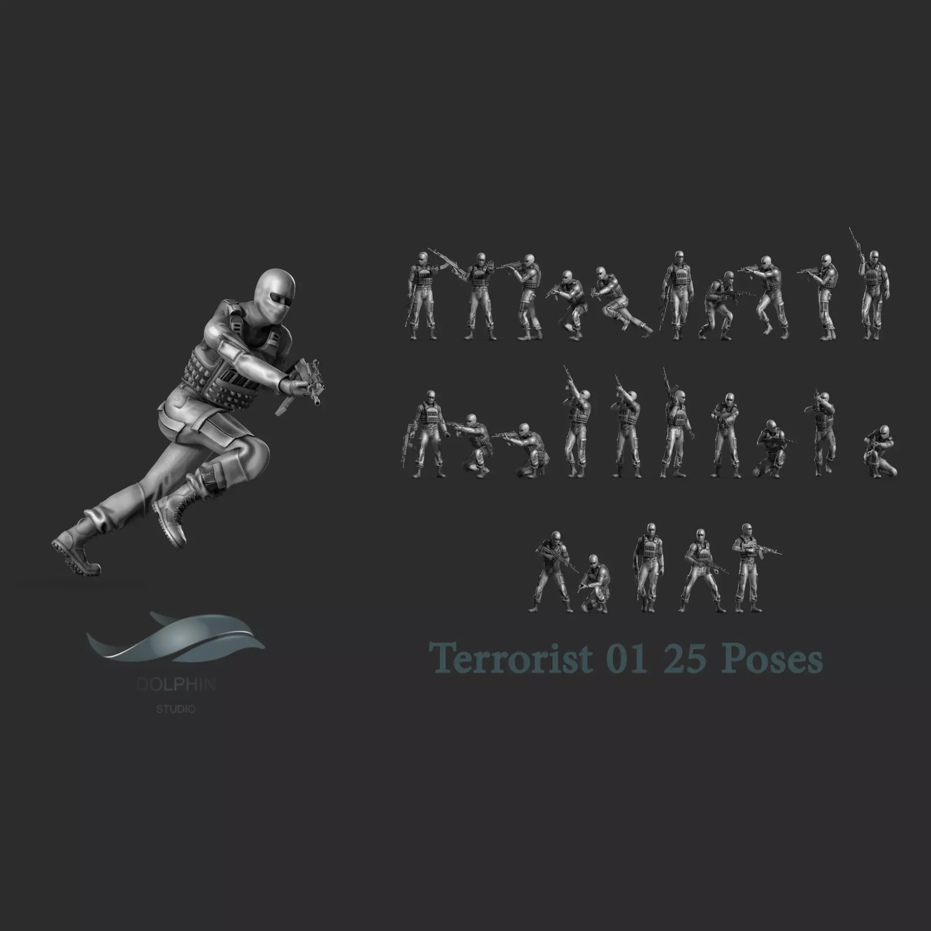 Terrorist 01 3D print model