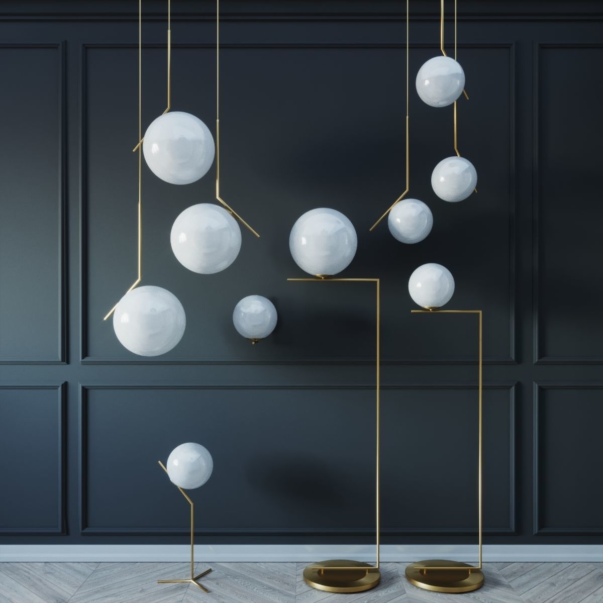 Flos lights family michael anastassiades 3D model_4