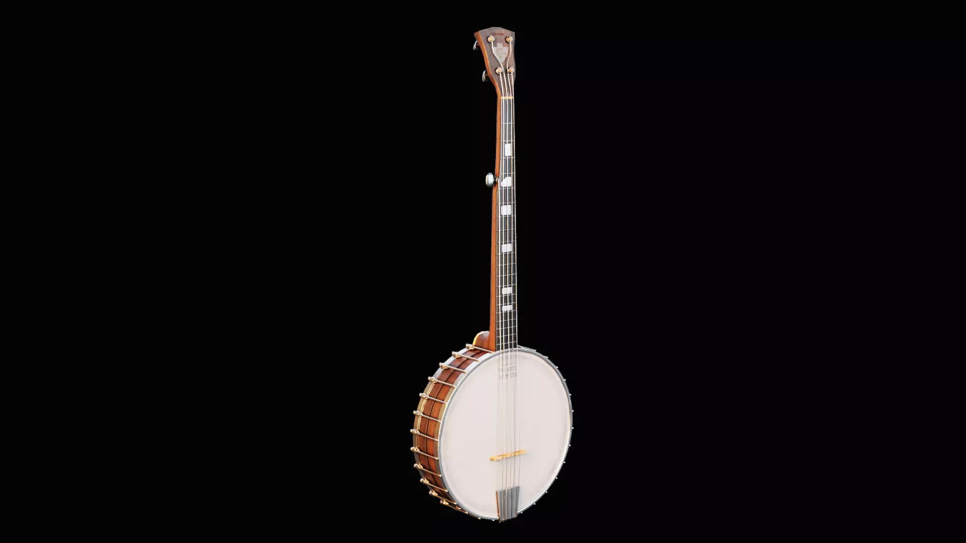 Banjo - Game Ready Low-poly 3D model_0