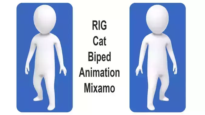 HyperCasualCharacterStickman man Low-poly 3D model