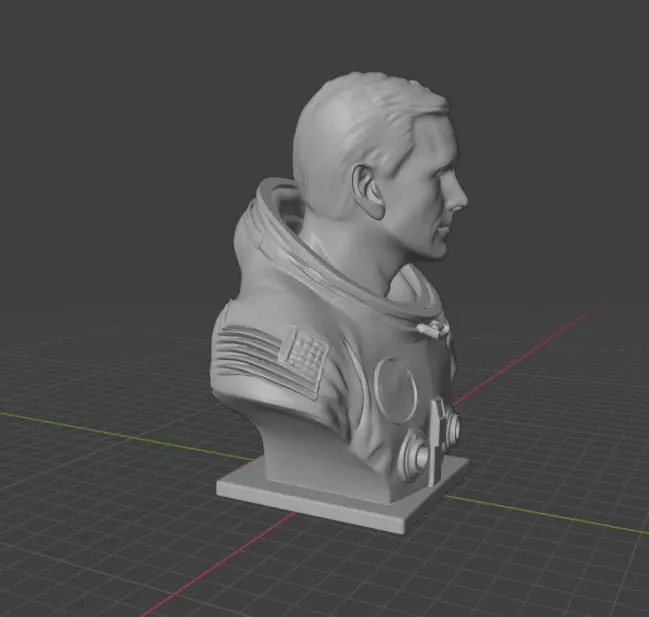 Neil  Armstrong  3D print model_1
