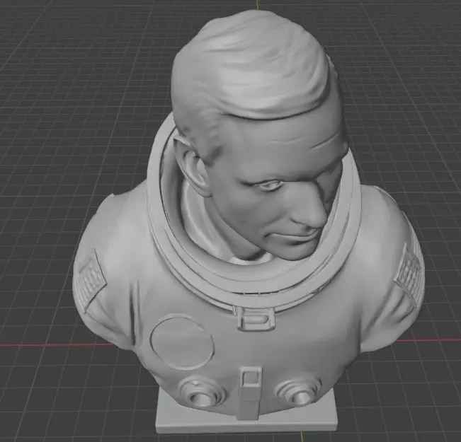 Neil  Armstrong  3D print model_7