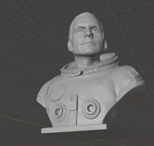 Neil  Armstrong  3D print model_21