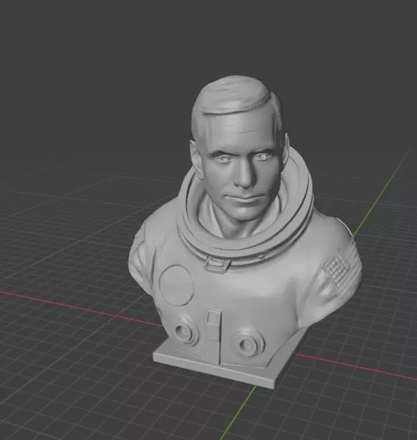 Neil  Armstrong  3D print model_12