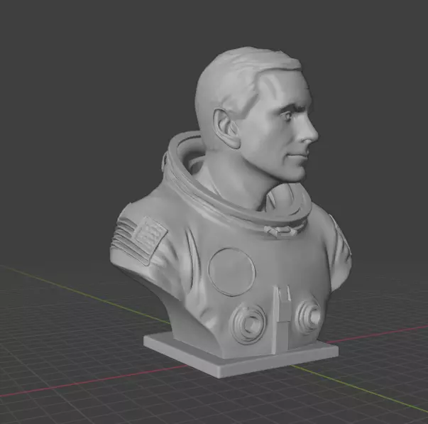 Neil  Armstrong  3D print model_8