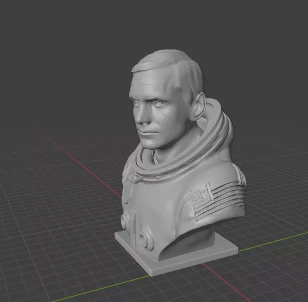 Neil  Armstrong  3D print model_16