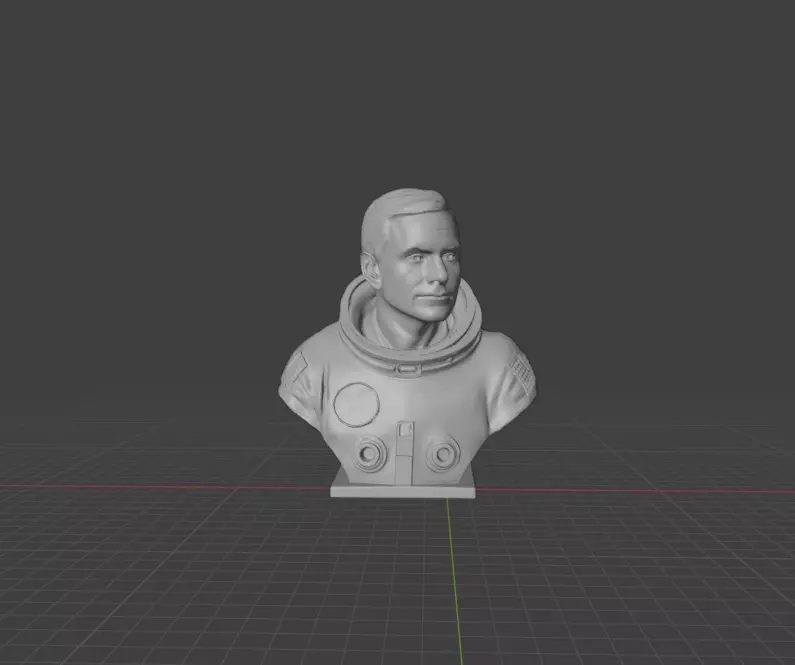 Neil  Armstrong  3D print model_0