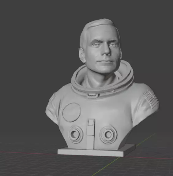 Neil  Armstrong  3D print model_5