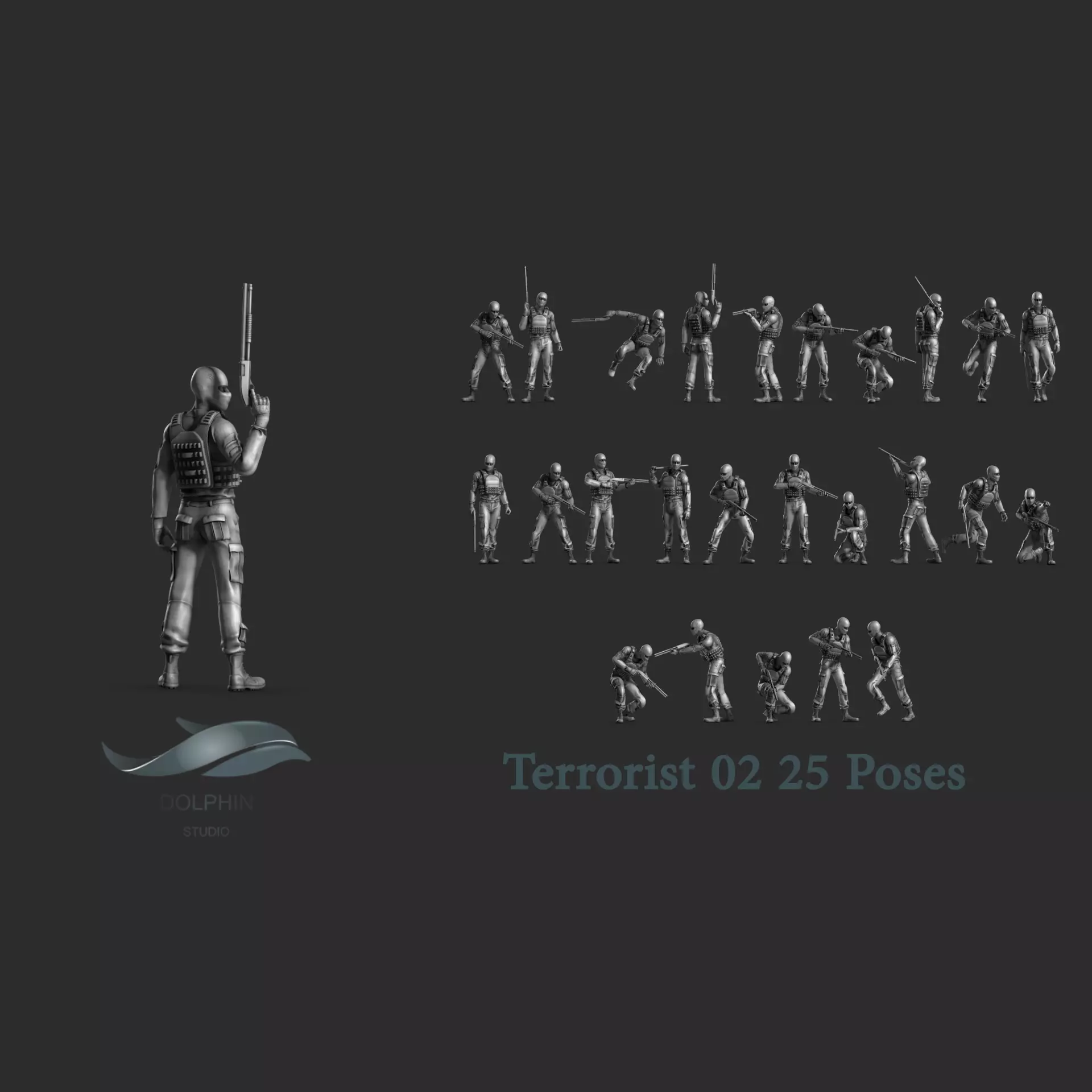 Terrorist 02 3D print model