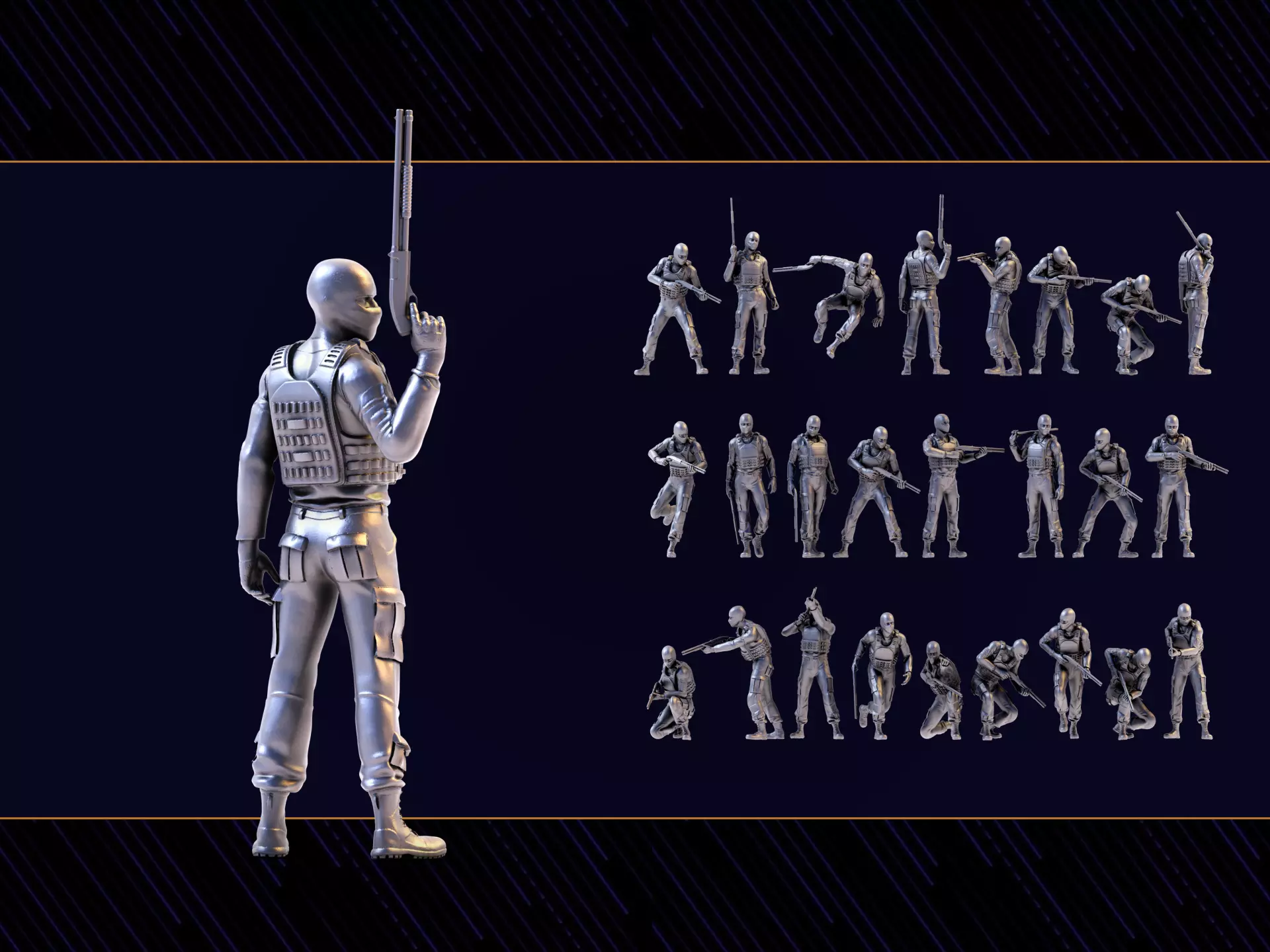 Terrorist 02 3D print model