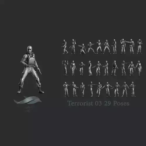 Terrorist 03 3D print model
