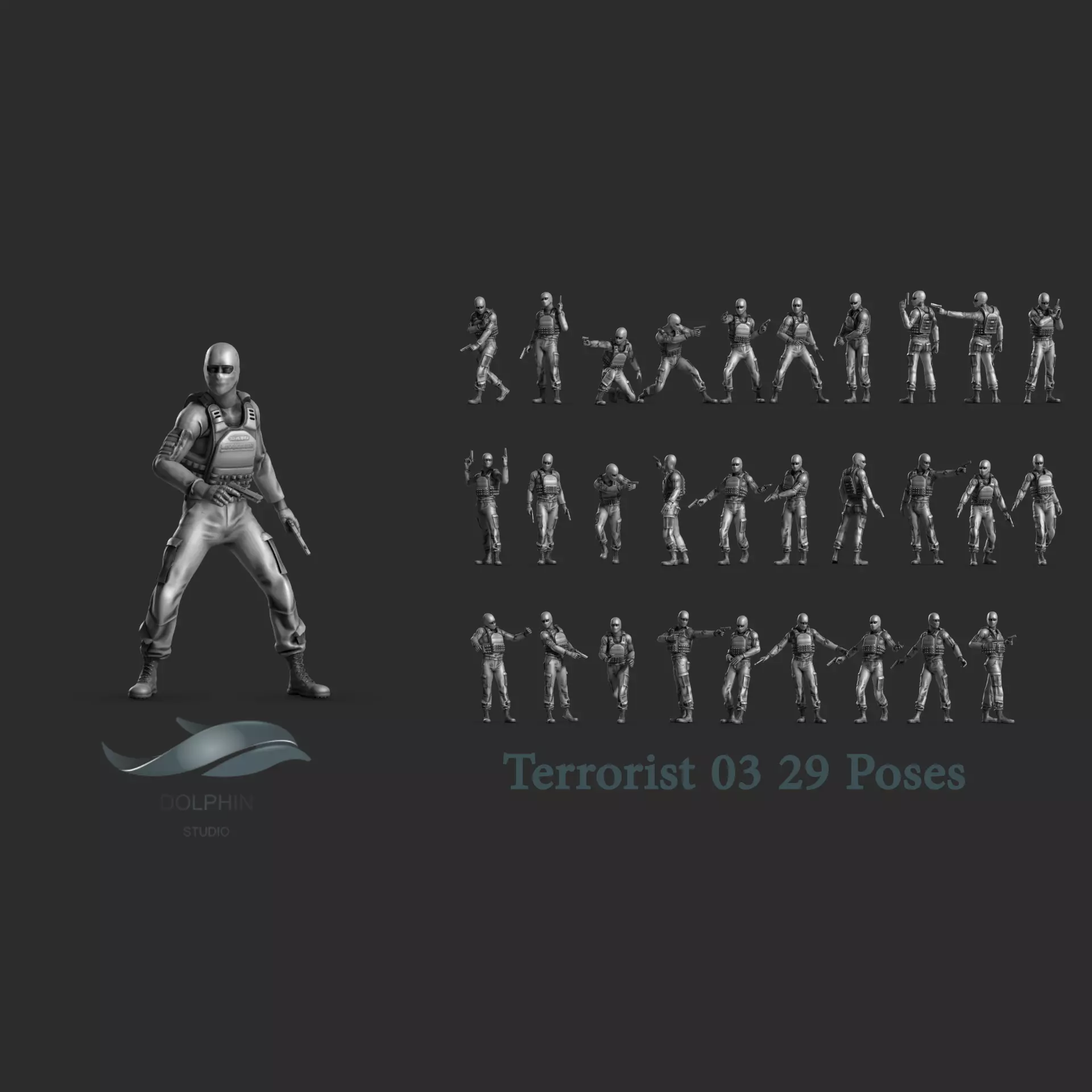 Terrorist 03 3D print model