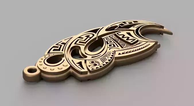 HM TATTOO Keychain 001 3D Printing Model