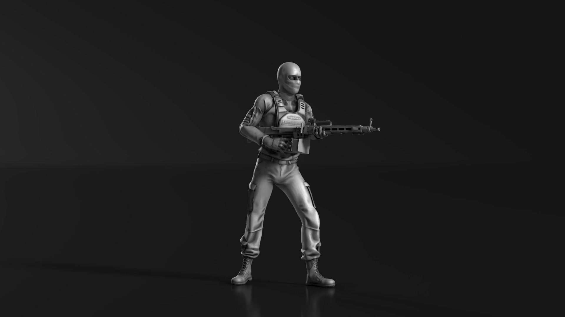 Terrorist 04 3D print model_4