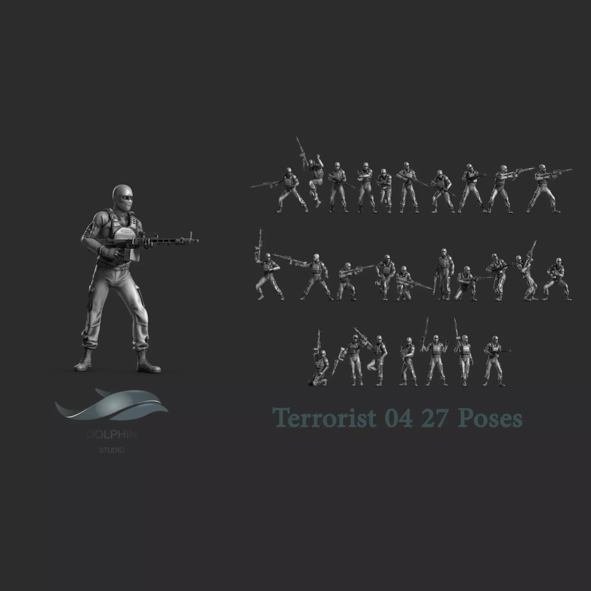 Terrorist 04 3D print model_0