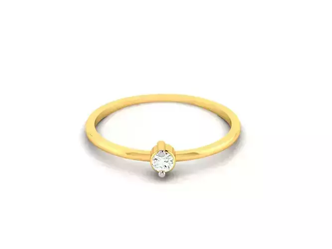 Solitaire Women Engagement Ring 3dm STL FBX OBJ Render
