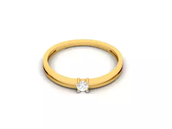 Solitaire Women Engagement Ring 3dm STL FBX OBJ Render