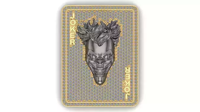 Joker Card Pendant 3d Model