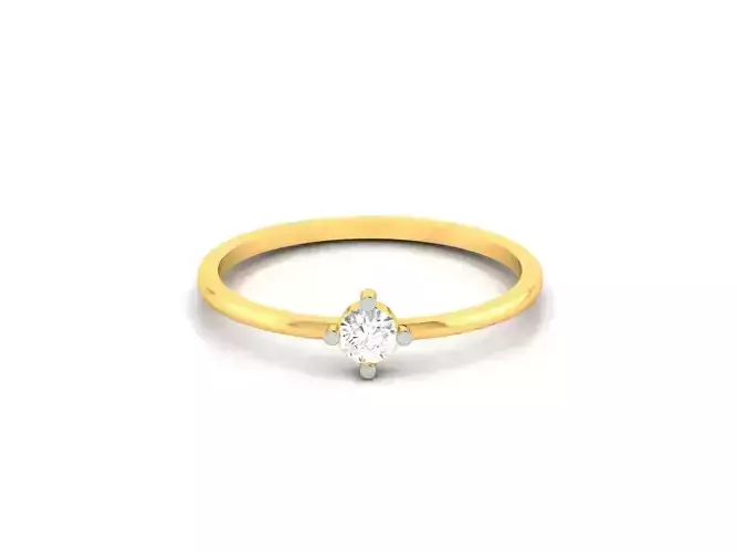 Solitaire Women Engagement Ring 3dm STL FBX OBJ Render