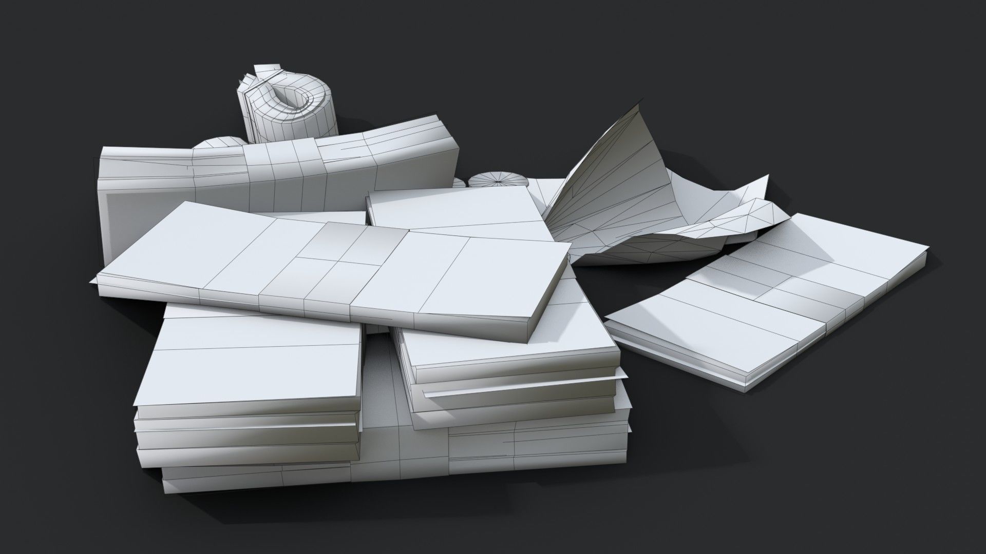 Money Loot - Cuban Pesos Low-poly 3D model_12