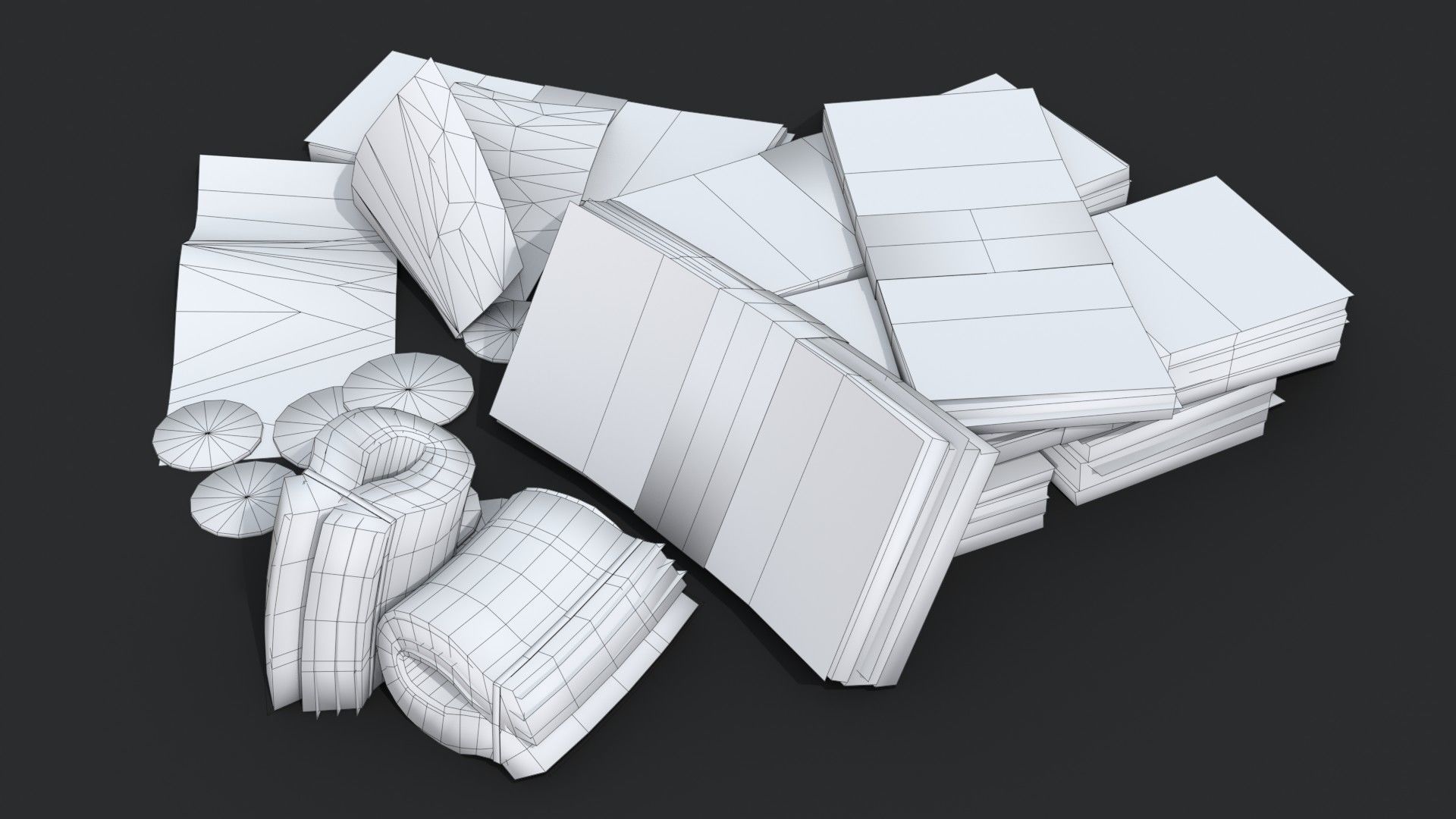 Money Loot - Cuban Pesos Low-poly 3D model_14