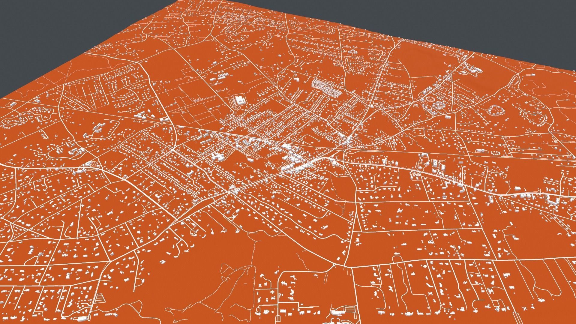 Cityscape East Hampton USA 3D model_2