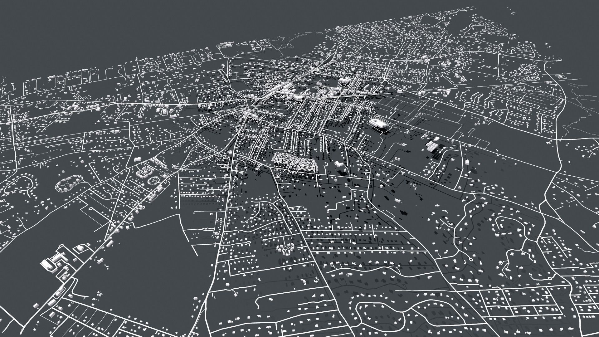 Cityscape East Hampton USA 3D model_3